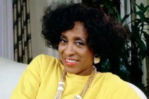 Marla Gibbs is sitting in on the TV show.