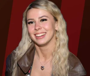 Hayley Welch is laughing.