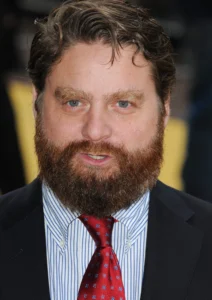Zach Galifianakis is talking.