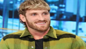 Logan Paul is laughing.