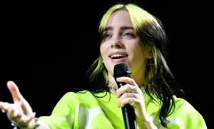 Billie Eilish is singing.
