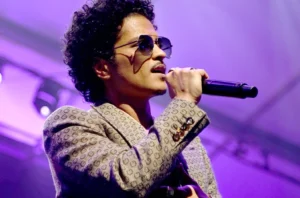 Bruno Mars is singing in his own style.