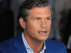 Pete Hegseth is talking.